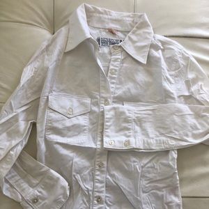 Guess button down top